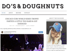 Tablet Screenshot of dosanddoughnuts.com